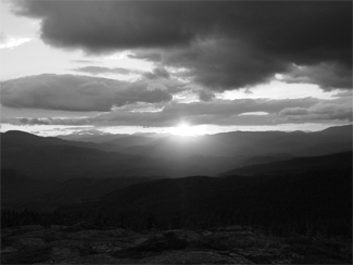 Sunset from the summit