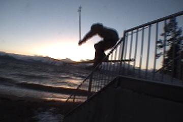 sunset handrail