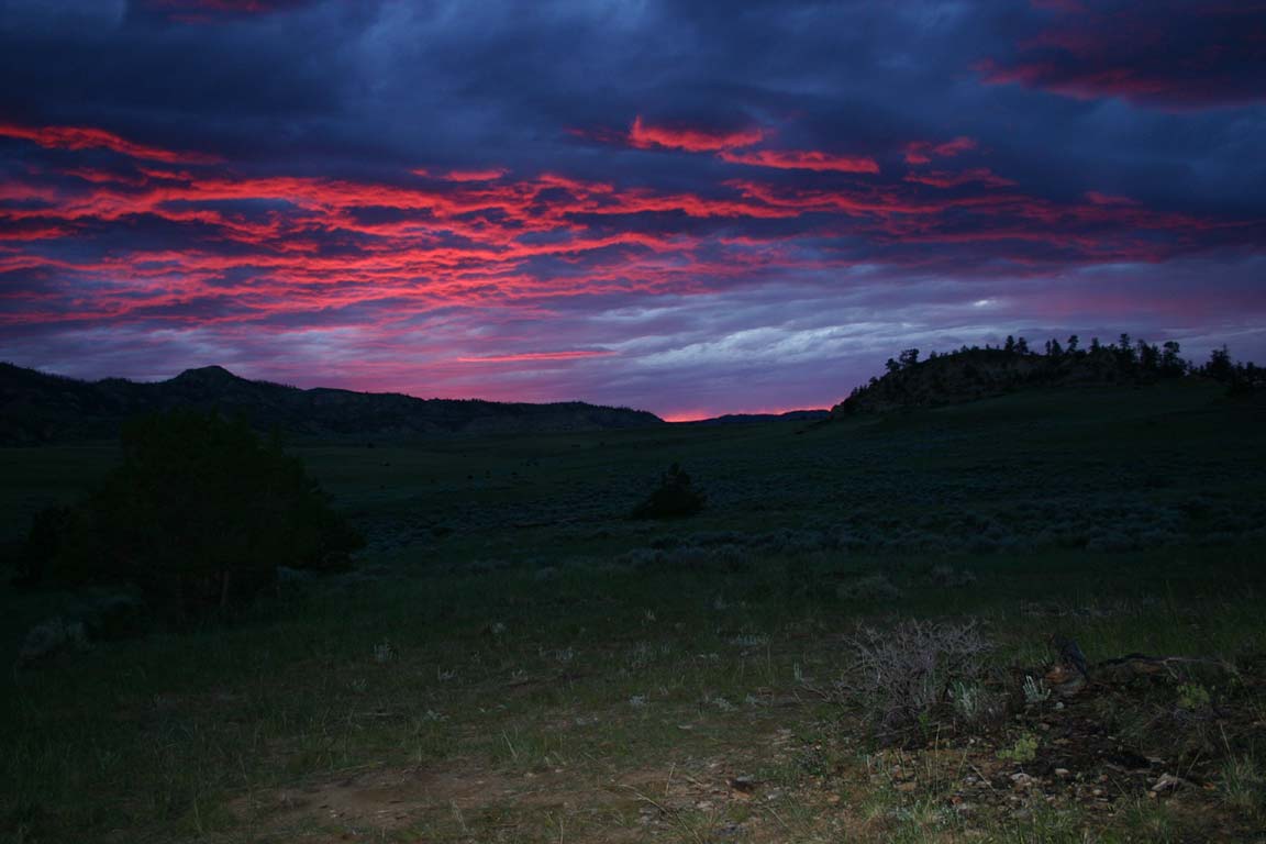 Sunset in Eastern Montana Summer of 2005