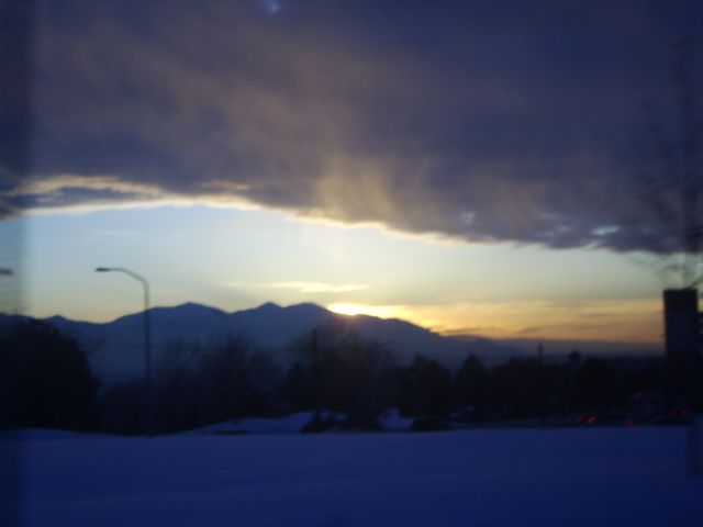 sunset in salt lake