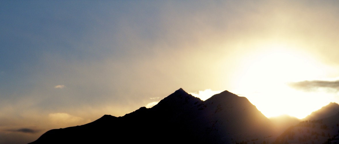 sunset in the alberg