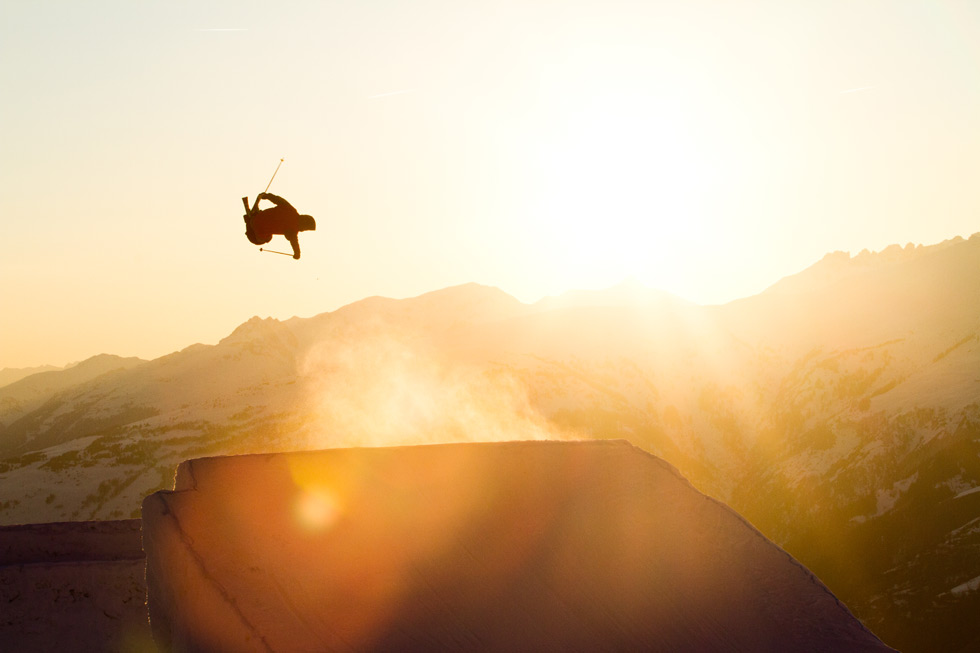 Sunset jump in France