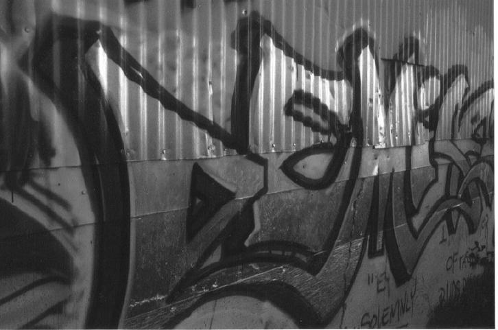 Sunset metal grafiti