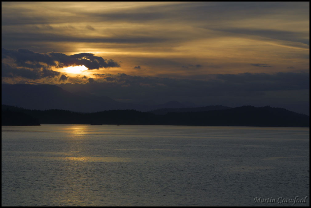Sunset Off a ferry