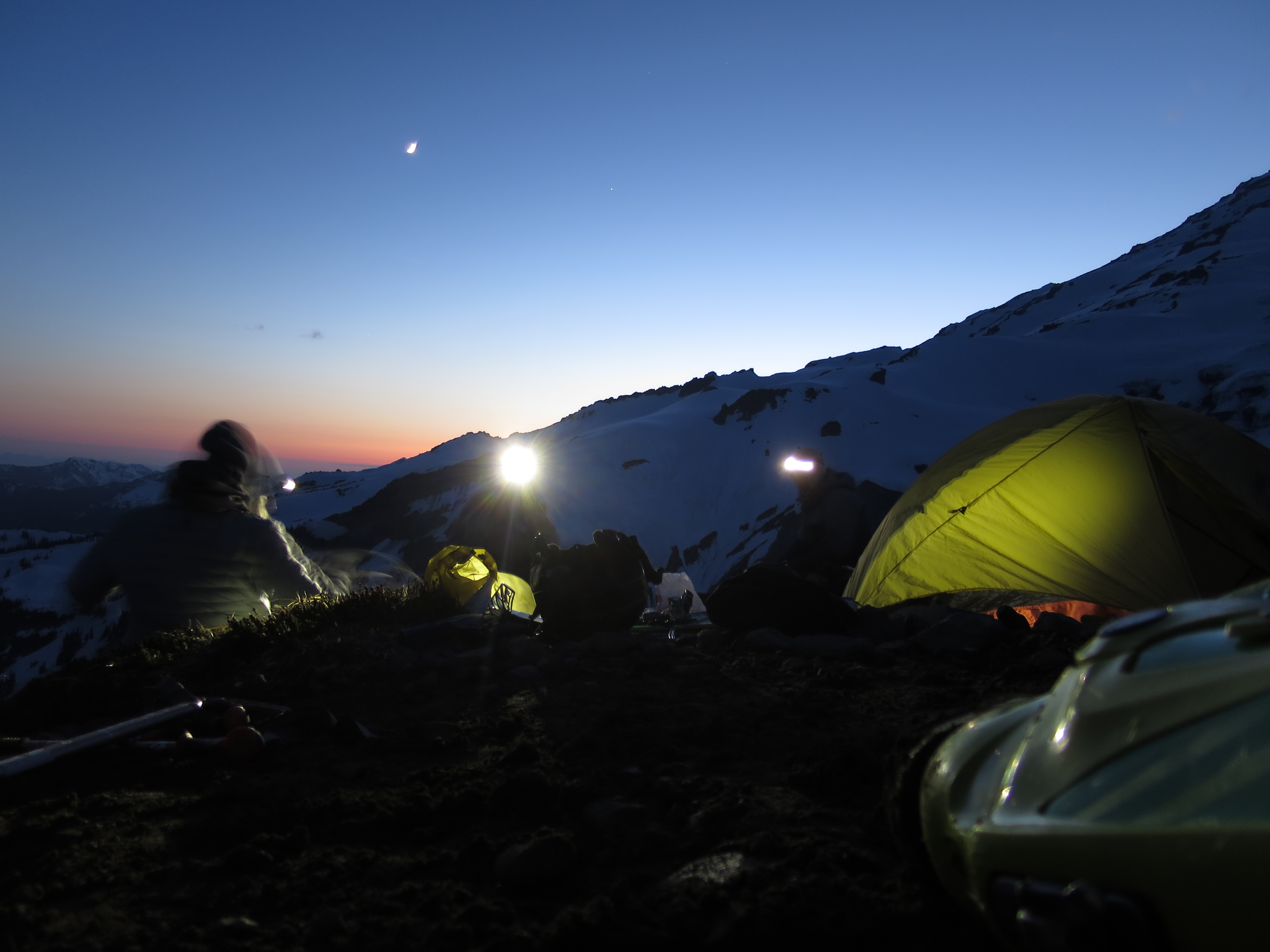 Sunset on Rainier