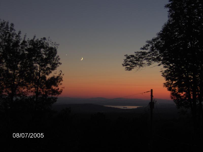 Sunset over Lake Winnepesaukee NH