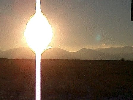 sunset over the Flat Irons(spl?)