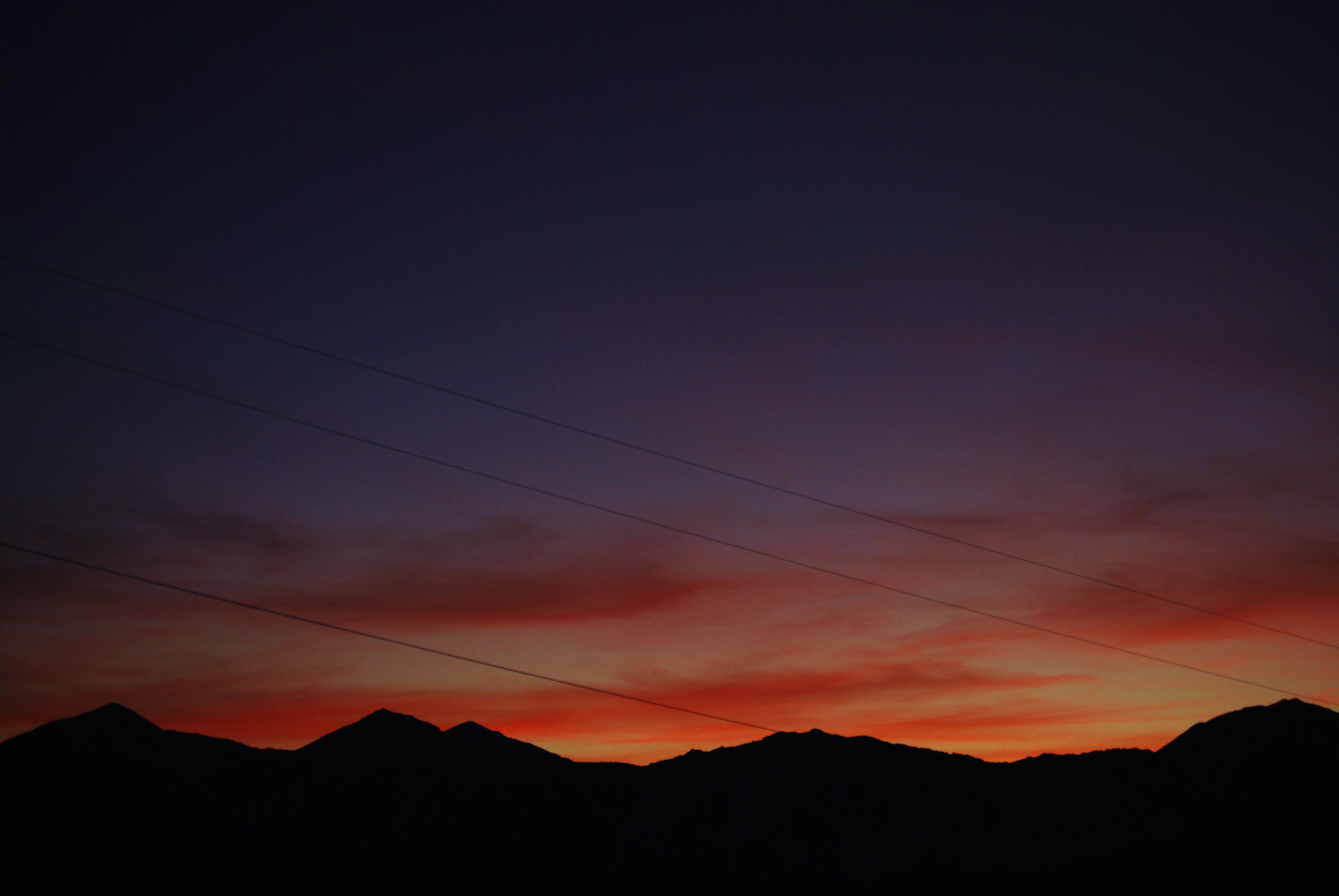Sunset over the Sierra Nevada Mts.