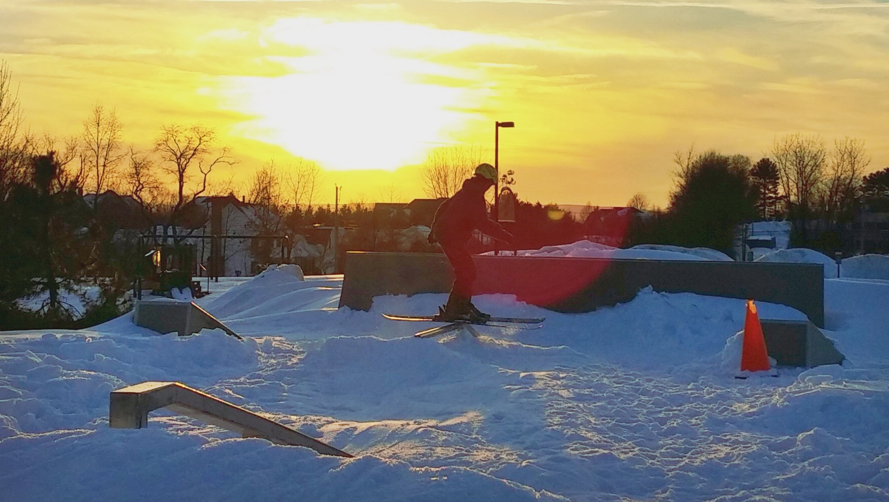 Sunset Rail Close-up
