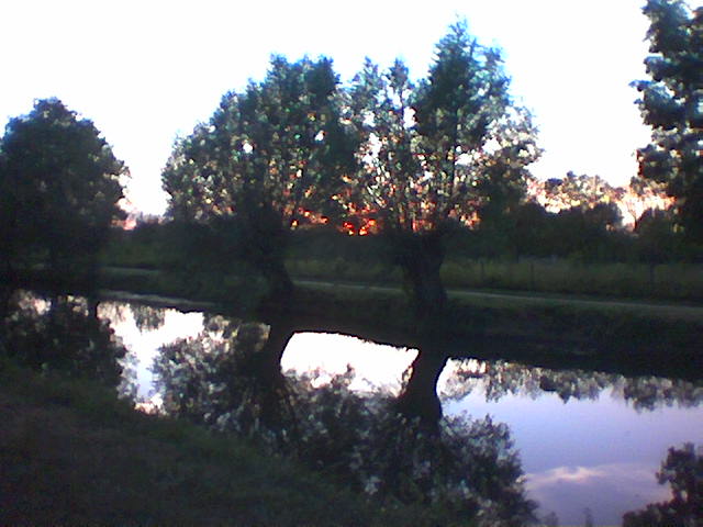Sunset river