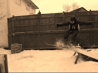 Super sketchy 180 attempt which ended up being a 90