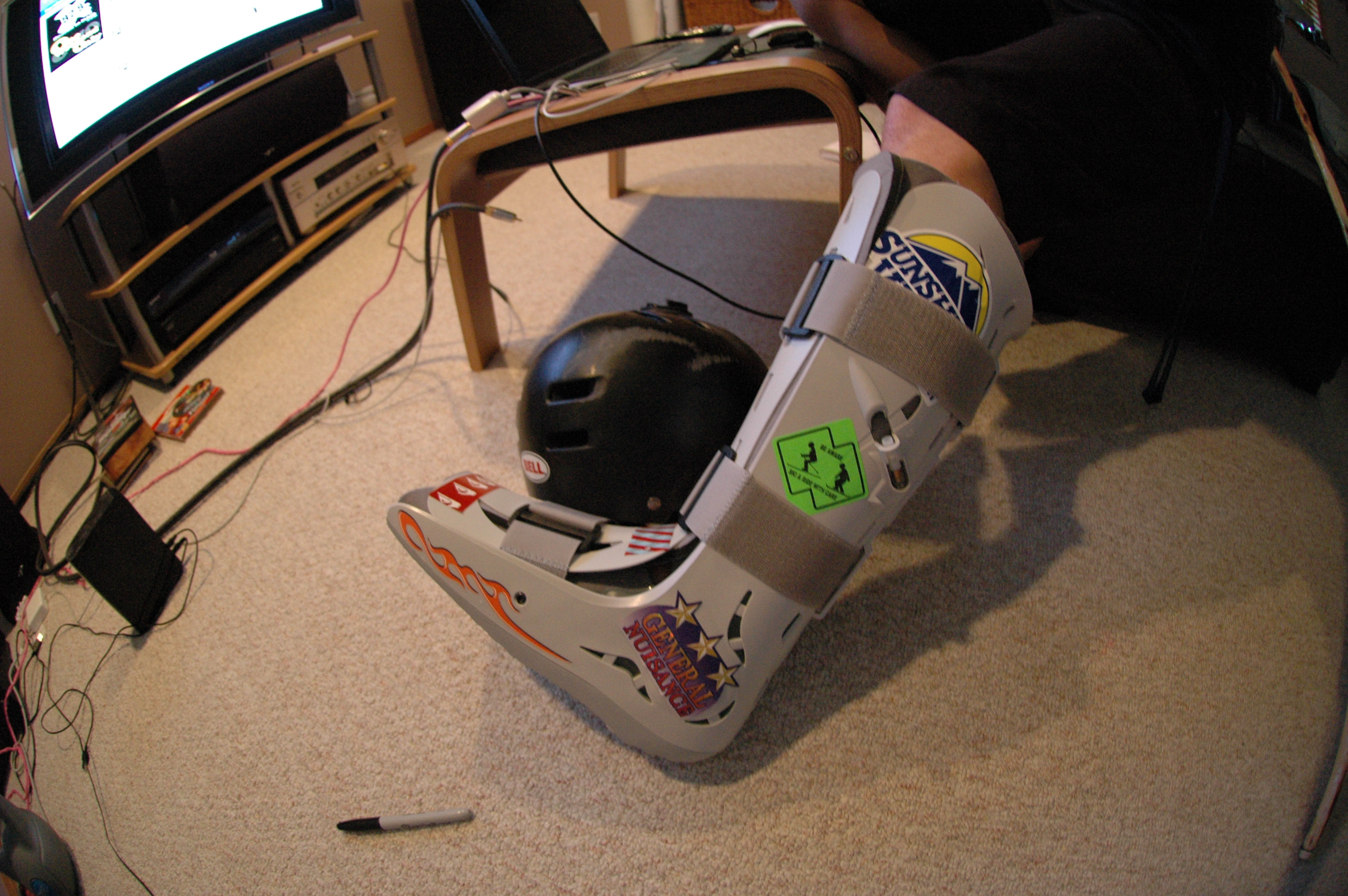 Super sprained/strained ankle