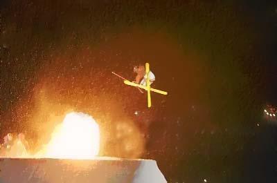 Switch 7 off of big air jump with fire