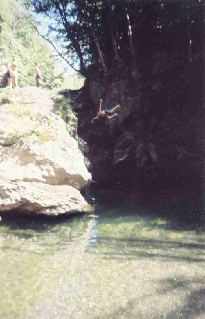 switch back off of cliff (30 footer or so)