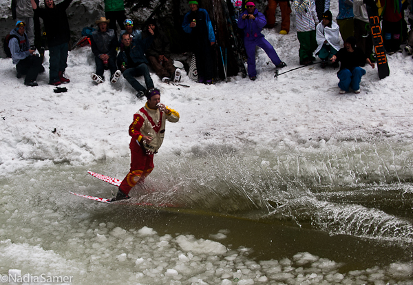 Switching it up, pond skim.