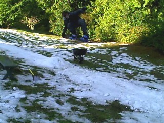 Tail grab at the house last year