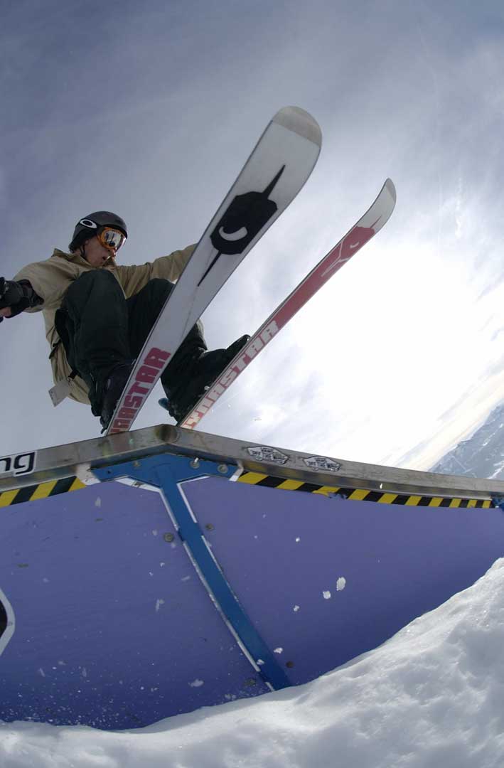 Tail slid on flat down