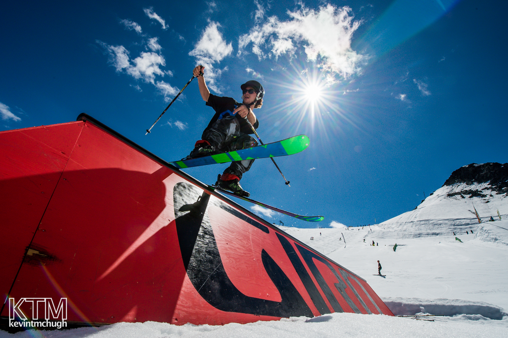 Tail slide on the Giro Toblerone