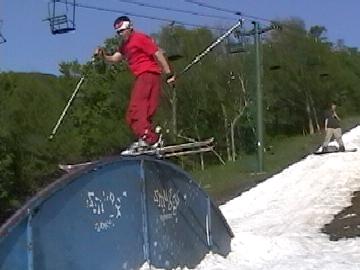 taking a poke at a super sketchy rainbow rail