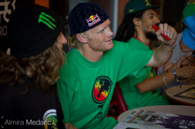 Tanner Hall with Henrik Harlaut, Cali P and Phil Casabon