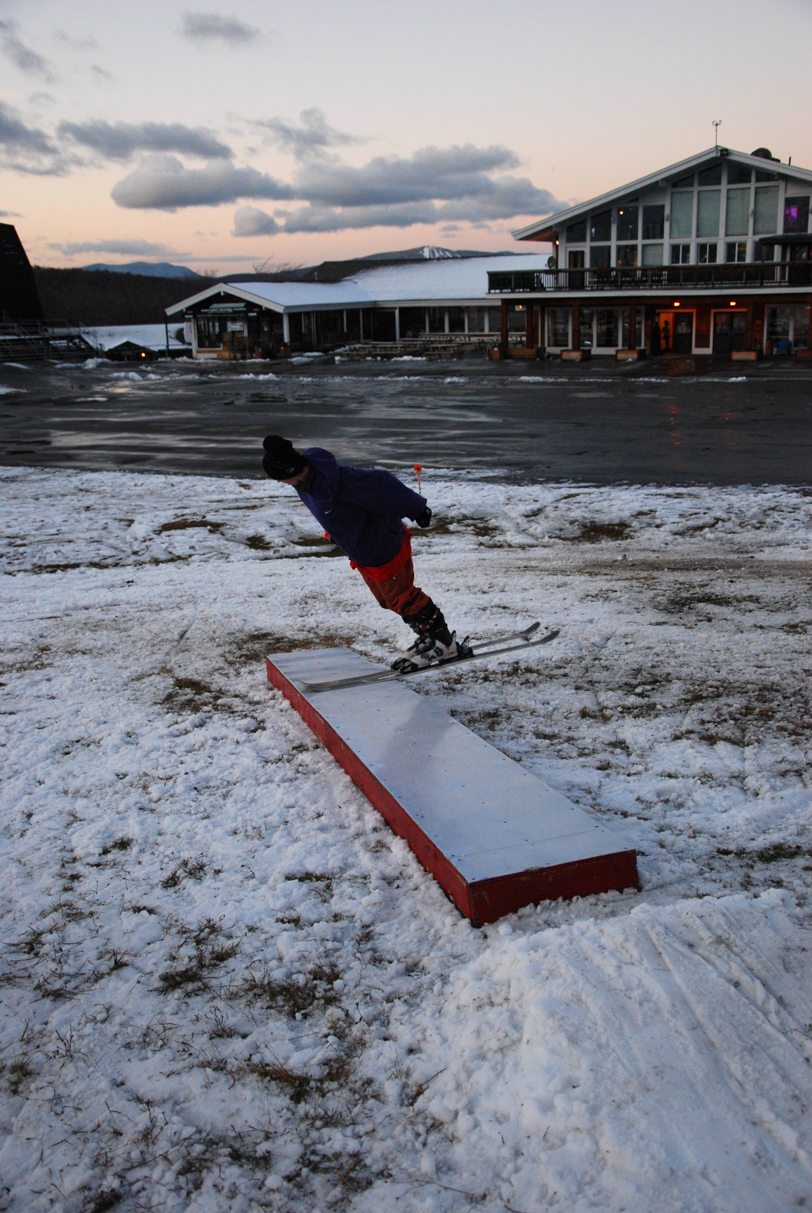 Tanner pressed his nose