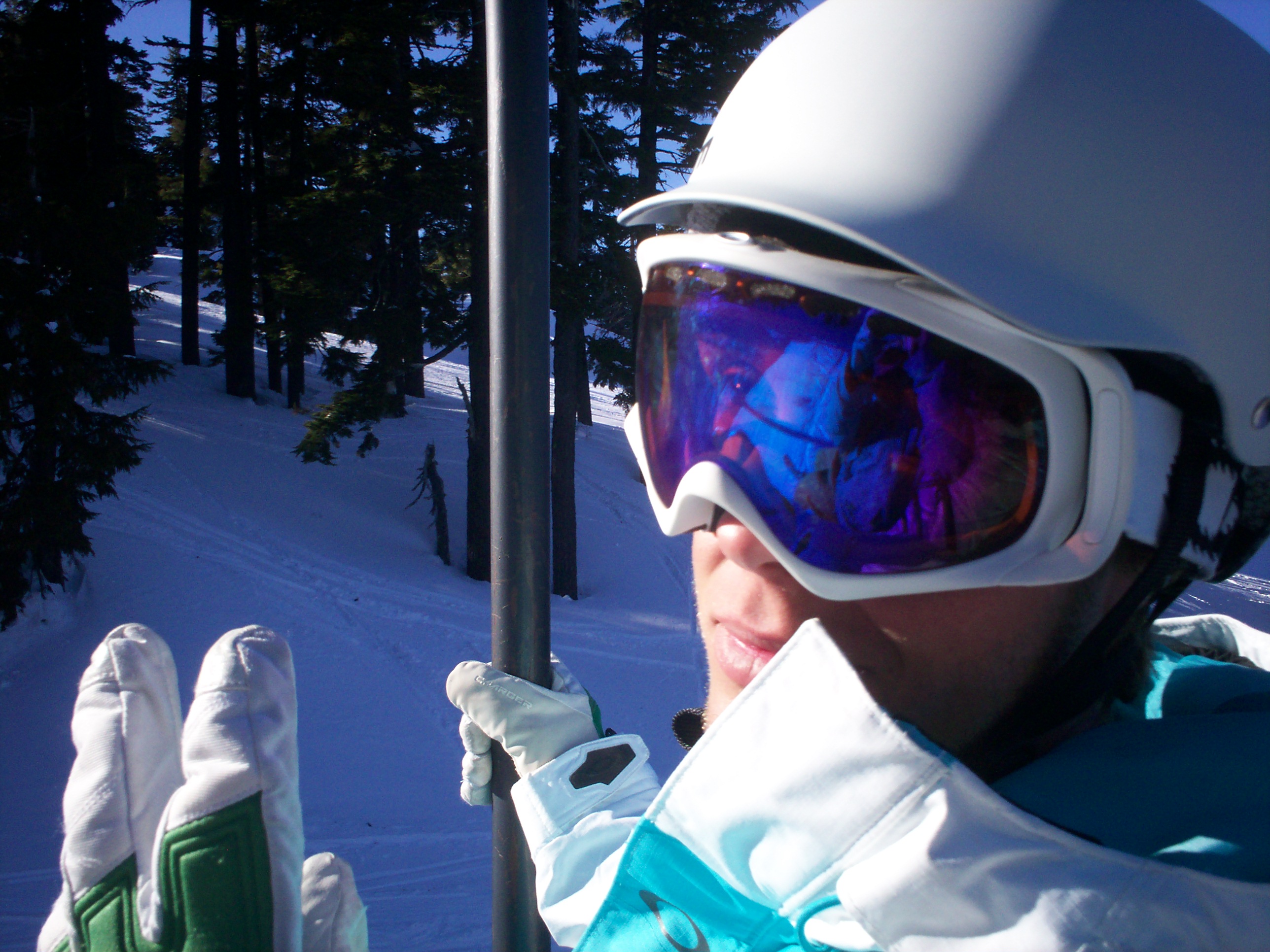 Taylors head and fingers