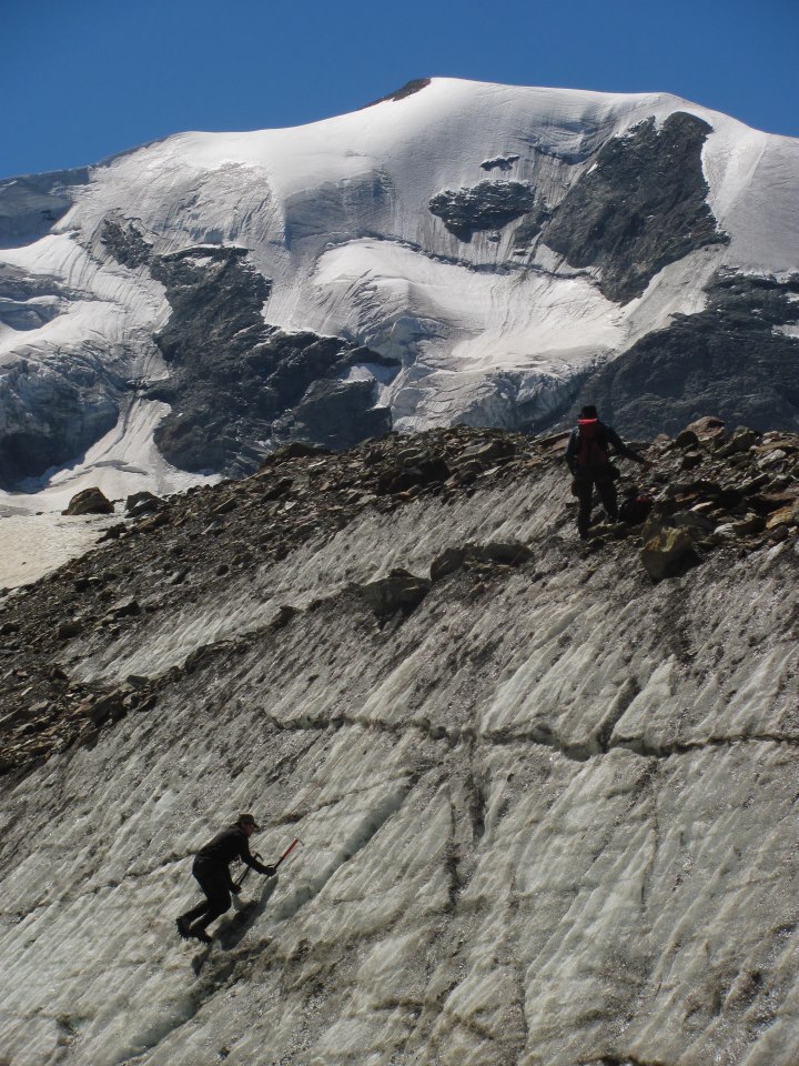 teaching how to climb steep ice