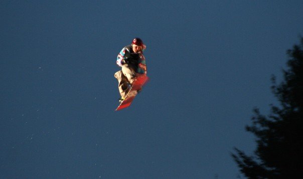 Telus Big Air Snowboarder