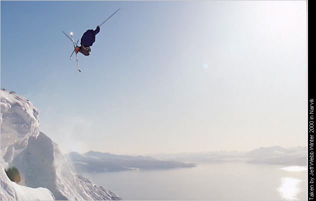 Terje N. Larsen flying high