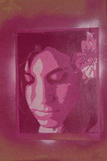 test spray of one of my stencils