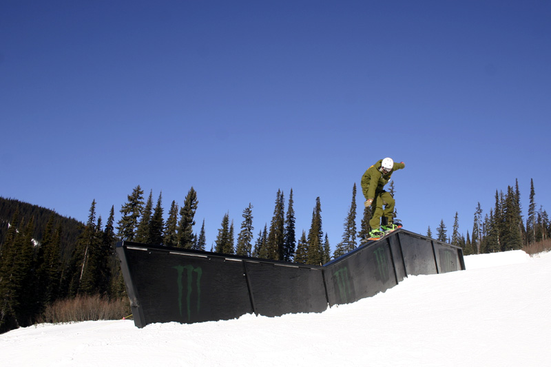Testing out the flat down rail.