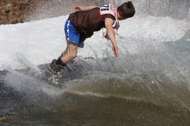 Testing the water skis