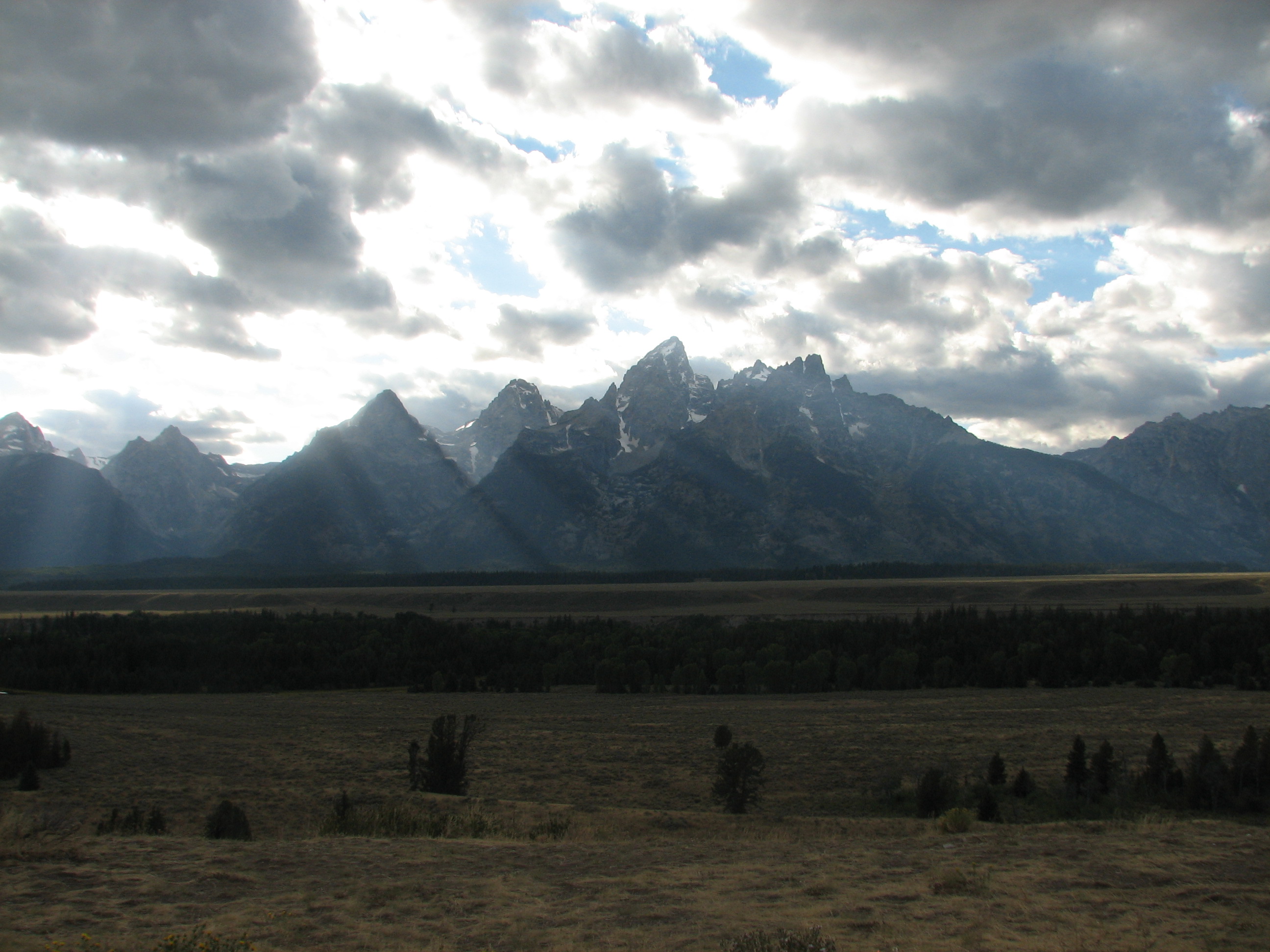 Teton sun rays