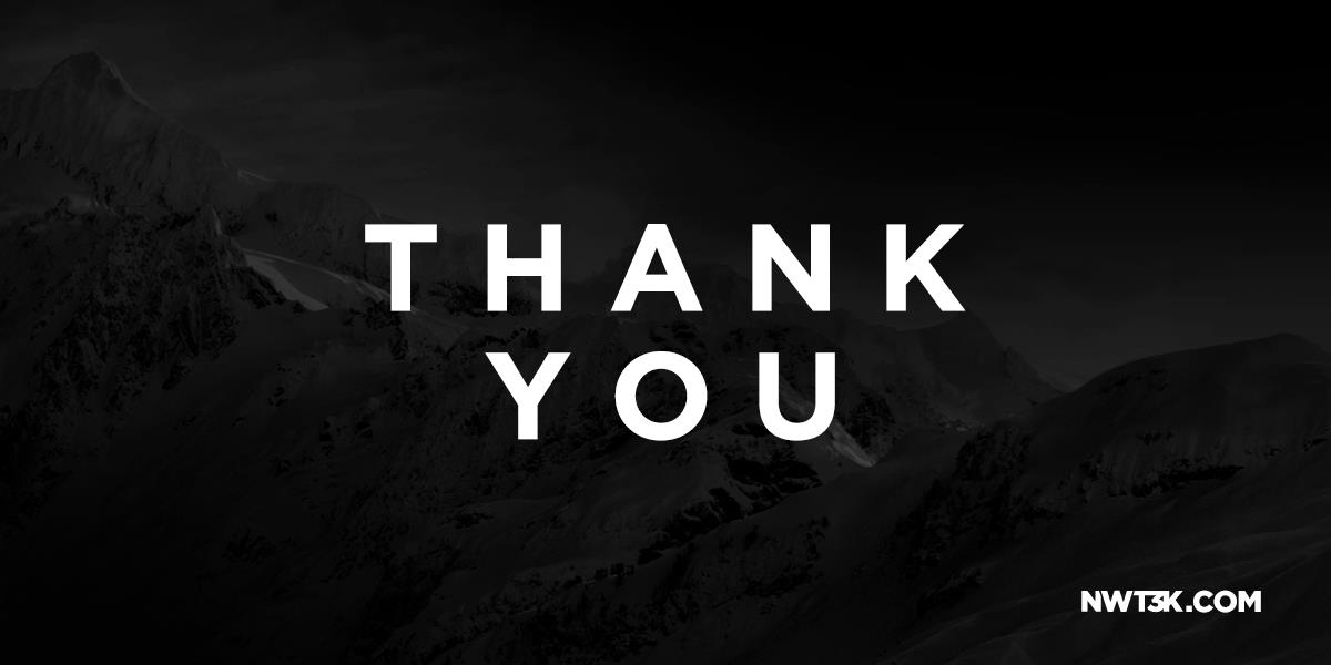 Thank you for the support 