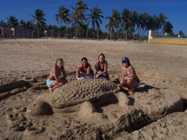 thats us with PEDRO the turtle we made... oh yea