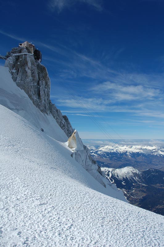 The aiguille du midi top station