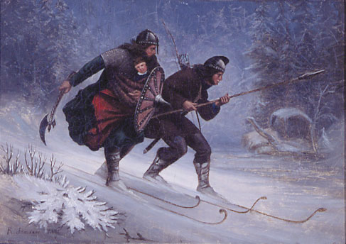 The beginnings of Skiing