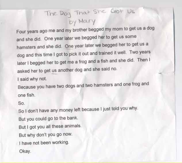 THE BEST POEM EVER by my 7 year old little sister