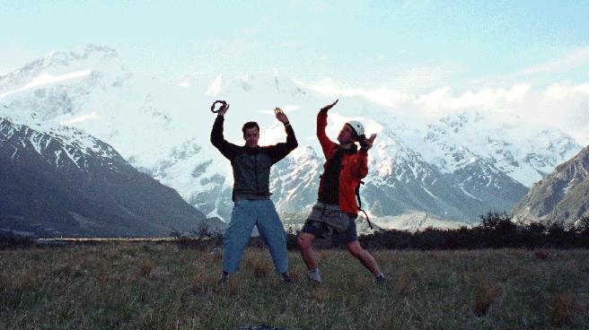 The boys waiting to fly!