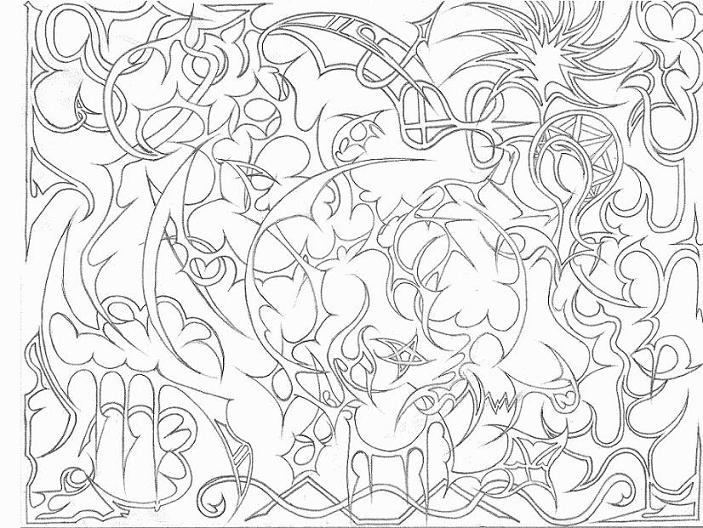 the completed spiral drawing