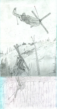 The cover of Freeze's Spring issue, with a Line add's background