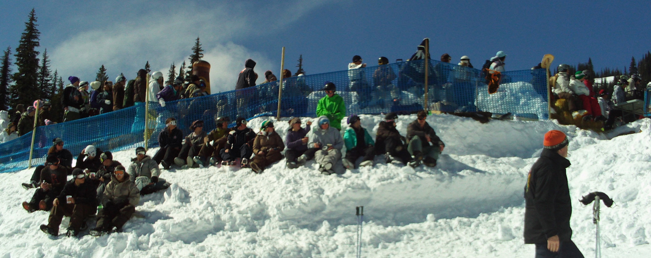 The crowd for the showdown howdown throwdown.