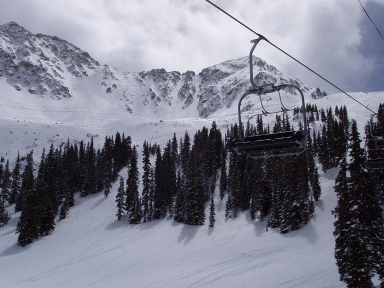 the east wall at A Basin