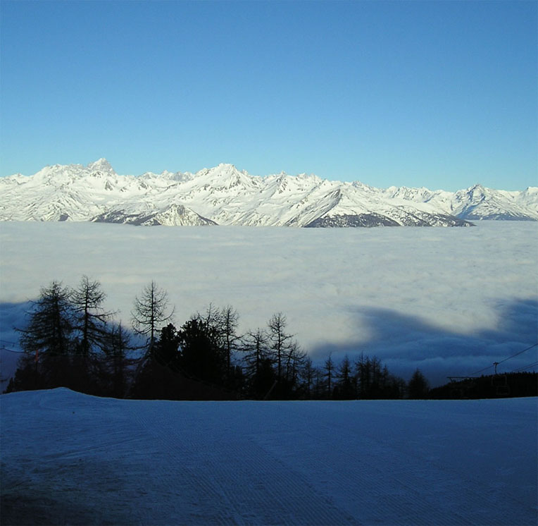 the fog in the valley