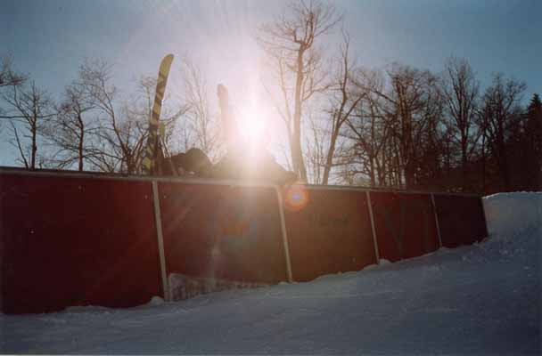 the glare made him fall