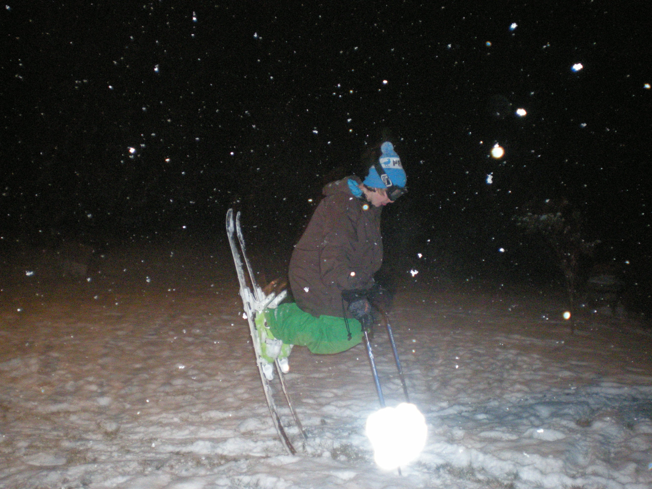 The glow is an explosion.