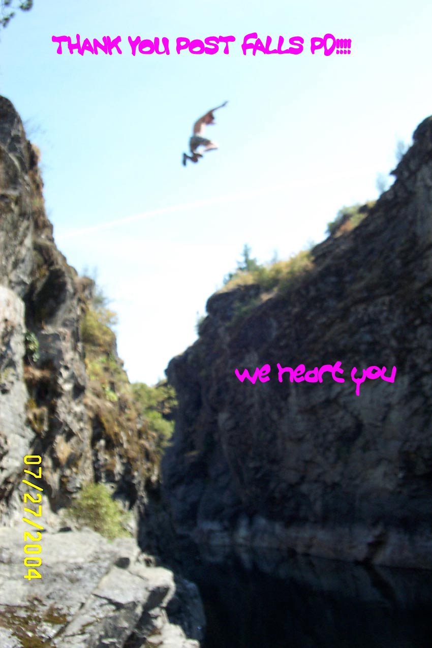 the last drop of the day (40?)....because of the cops