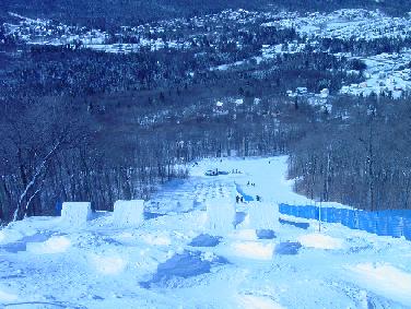 The mogual course in the Canadien championship jr.