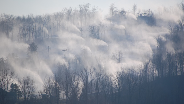 The mountain is lit up!!!