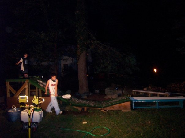 The new and improved backyard setup